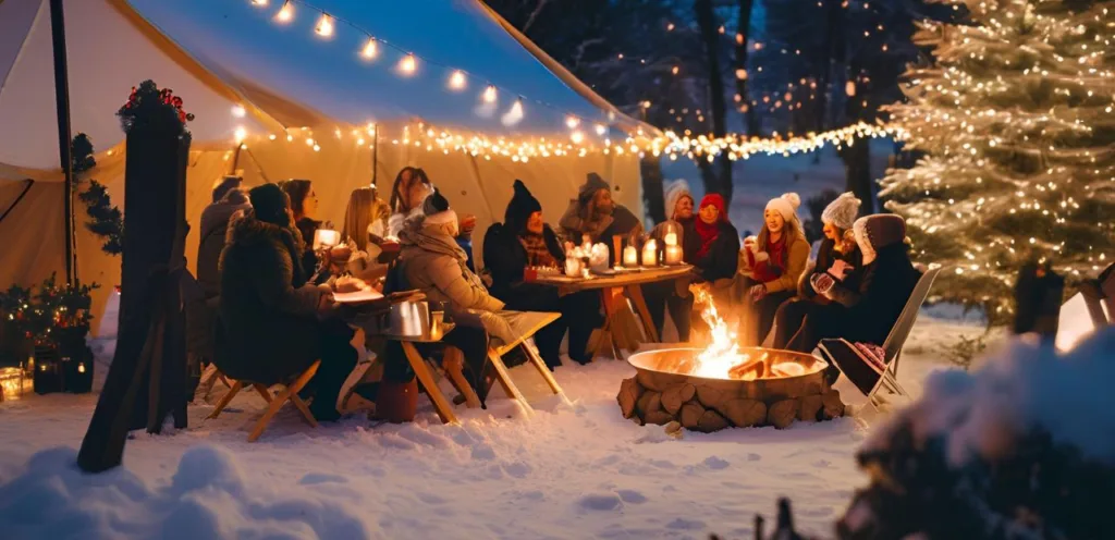 Gartenparty im Winter
