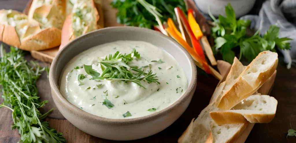 Knoblauch-Kräuter-Dip