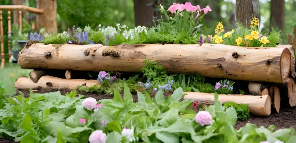 Holzstamm Deko für den Garten - 4 Ideen für eine natürliche Gestaltung Holzstamm deko
