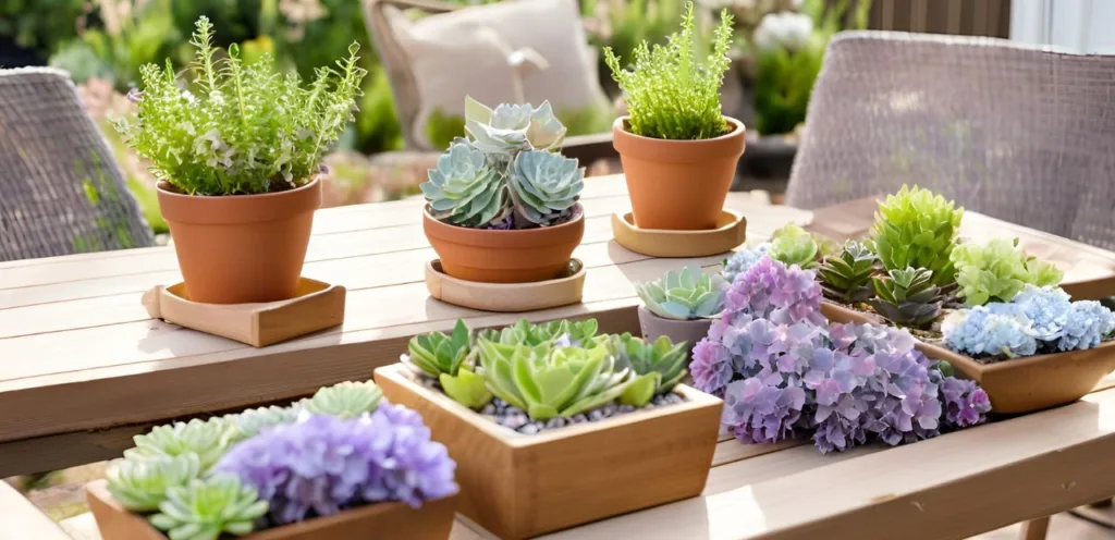 Terrassentisch dekorieren - einfache Dekoideen und Kreative Tipps Terrassentisch