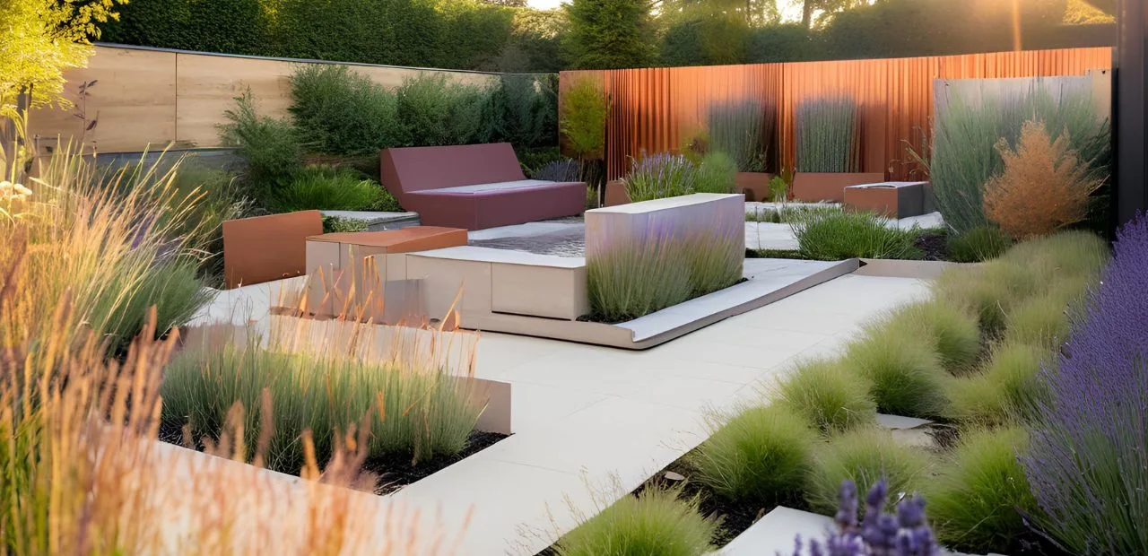 Großen Garten modern gestalten