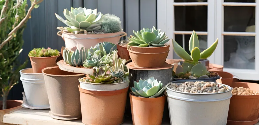 sukkulenten deko garten