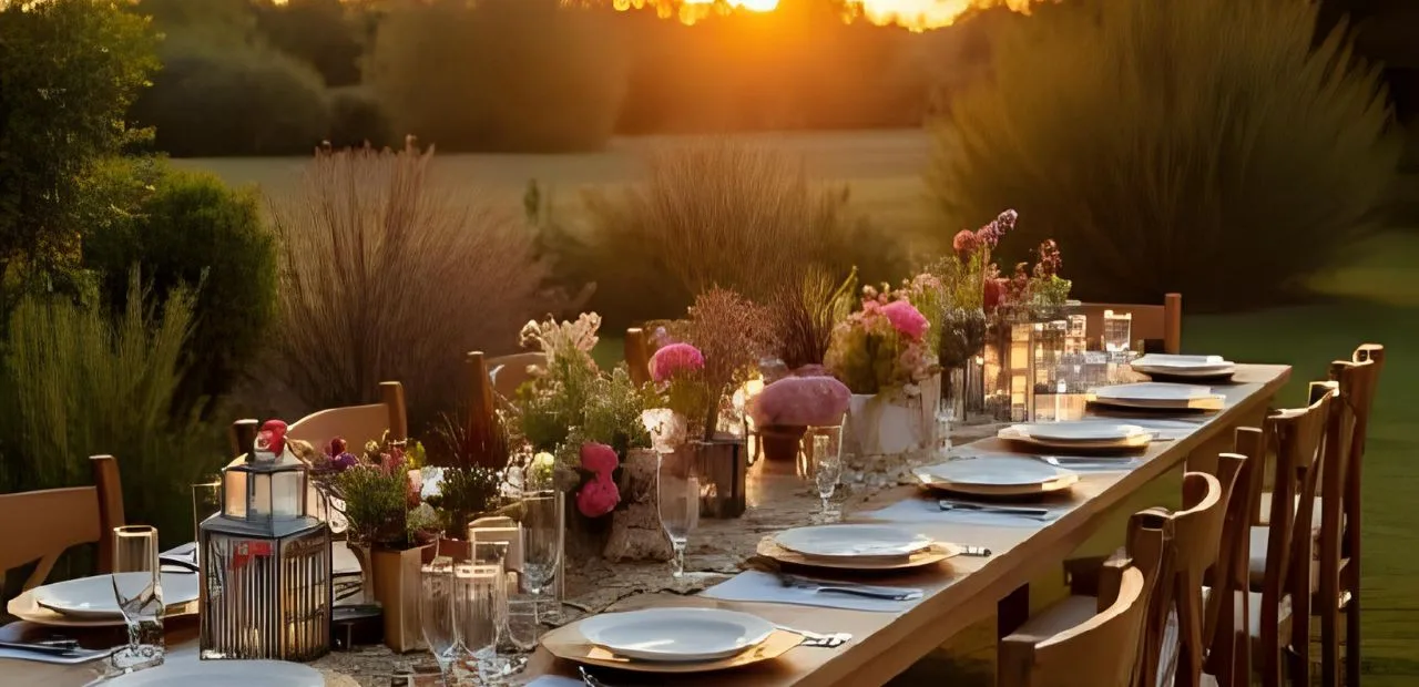Tischdeko Gartenparty