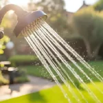 Solardusche im Garten