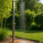 außendusche im garten