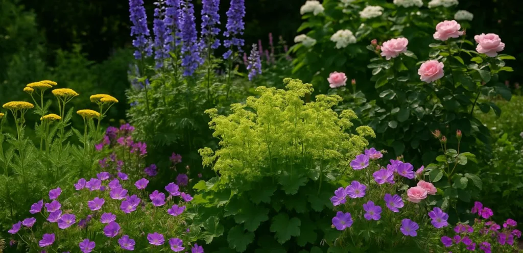 Mehrjährige Pflanzen im garten