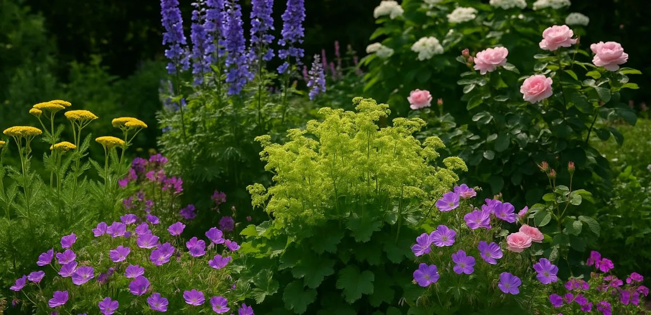 Mehrjährige Pflanzen im garten