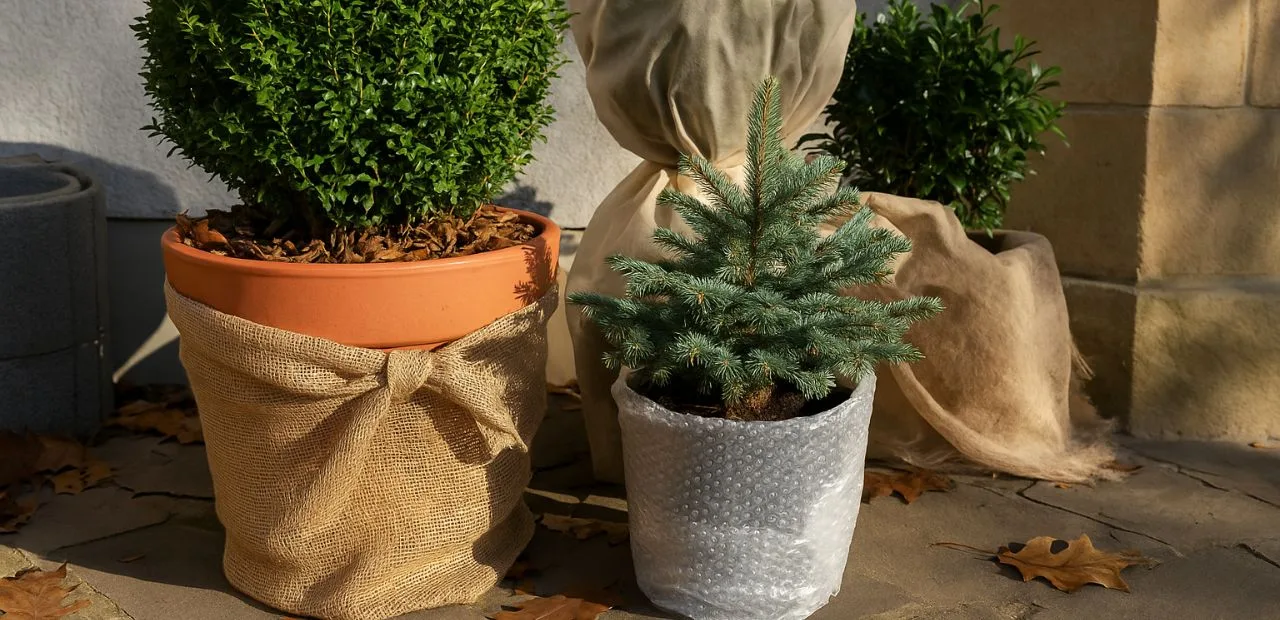 So schützt du deine Kübelpflanzen vor dem ersten Frost kübelpflanzen vor frost schutzen