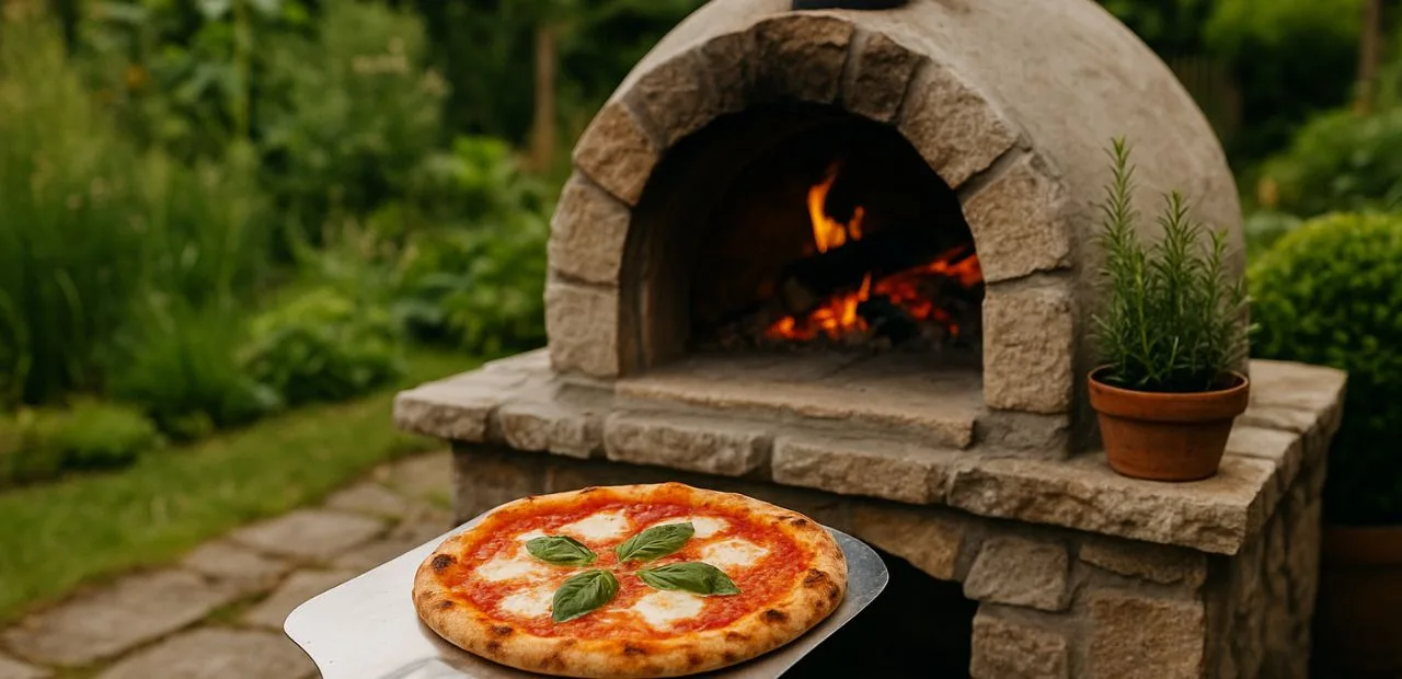 pizzaofen im garten