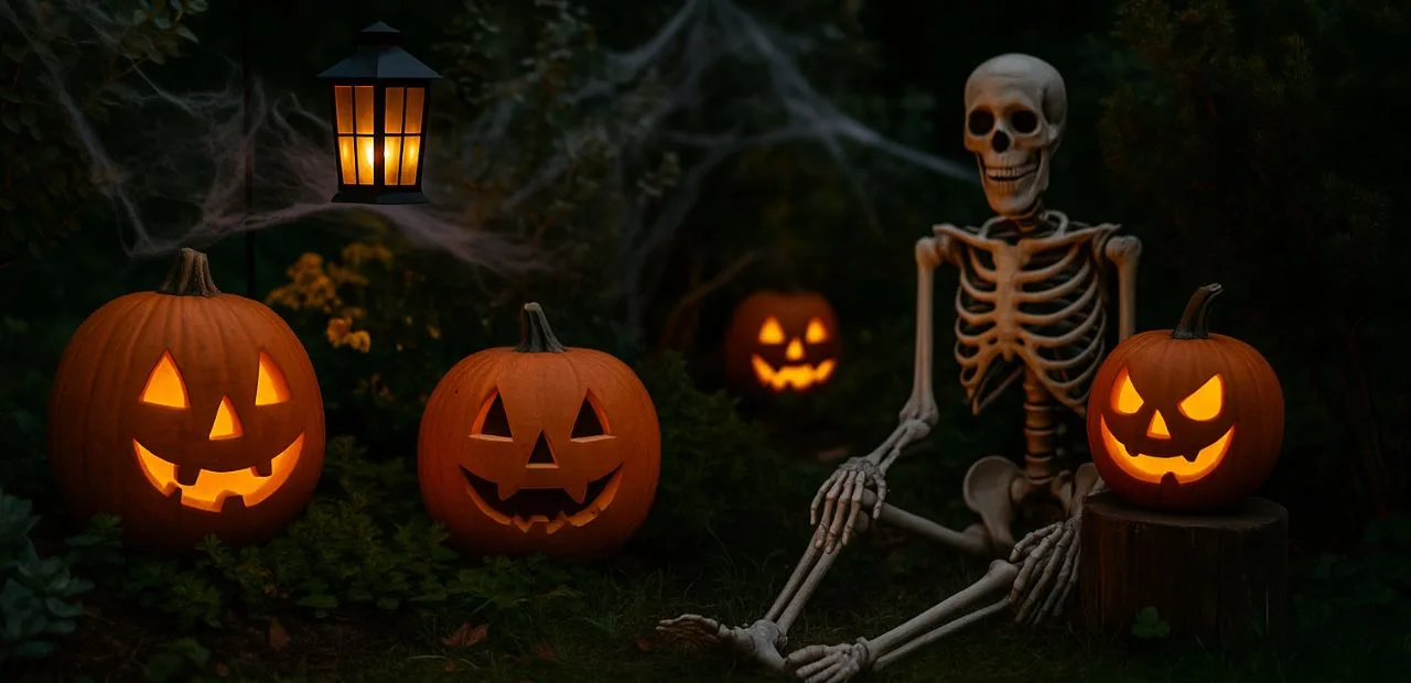 halloween im garten feiern