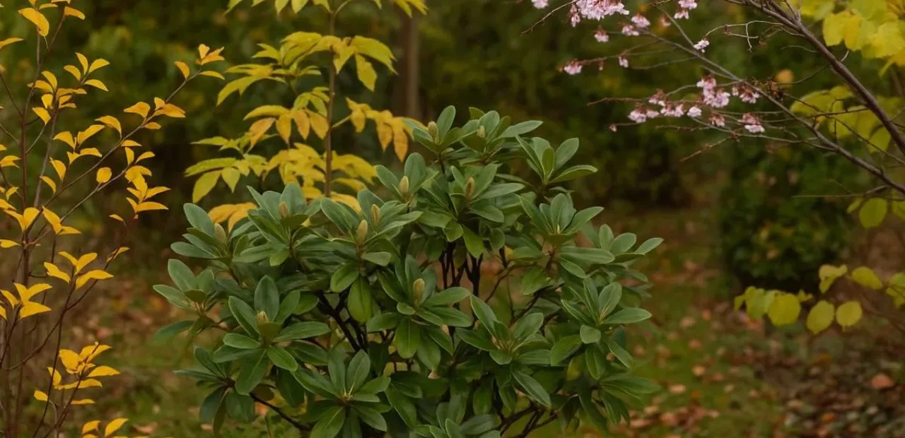 Herbstgarten mit Zierkirsche, Magnolie und Haselnuss – diese Gehölze solltest du im Oktober nicht schneiden.