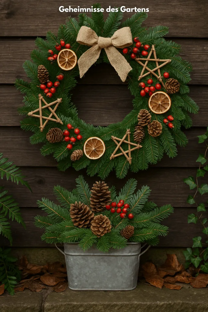 Weihnachtsdeko im Außenbereich - 4 festliche Ideen für deinen Garten Weihnachtsdeko Außenbereich mit Lichterkette und Laternen im Garten