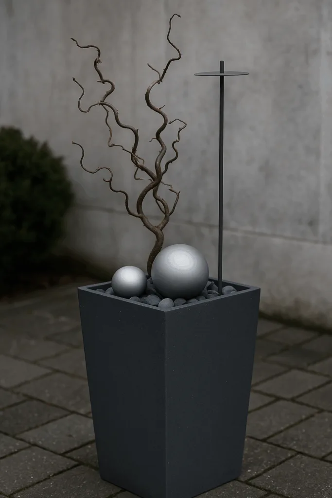 Winterdeko für Pflanzkübel - 5 natürliche & stilvolle Ideen garten 5 14