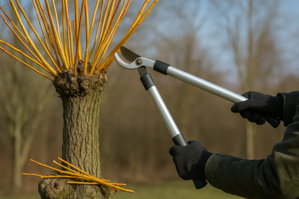 Diese 5 Gehölze solltest du im Dezember unbedingt schneiden (mit Video) Gärtner schneidet Weide im Dezemberrückschnitt für gesunden Austrieb im Garten