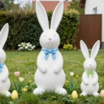 Proportional abgestimmte Osterdeko im Vorgarten