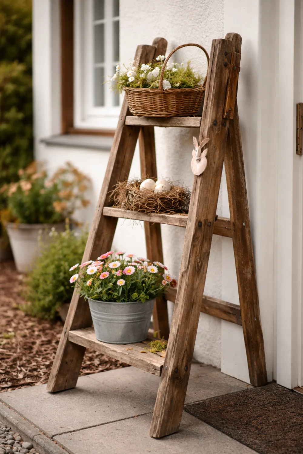 windlicht laterne outdoor Teak — Glaskuppel, 34 cm, Thailand Holz laterne