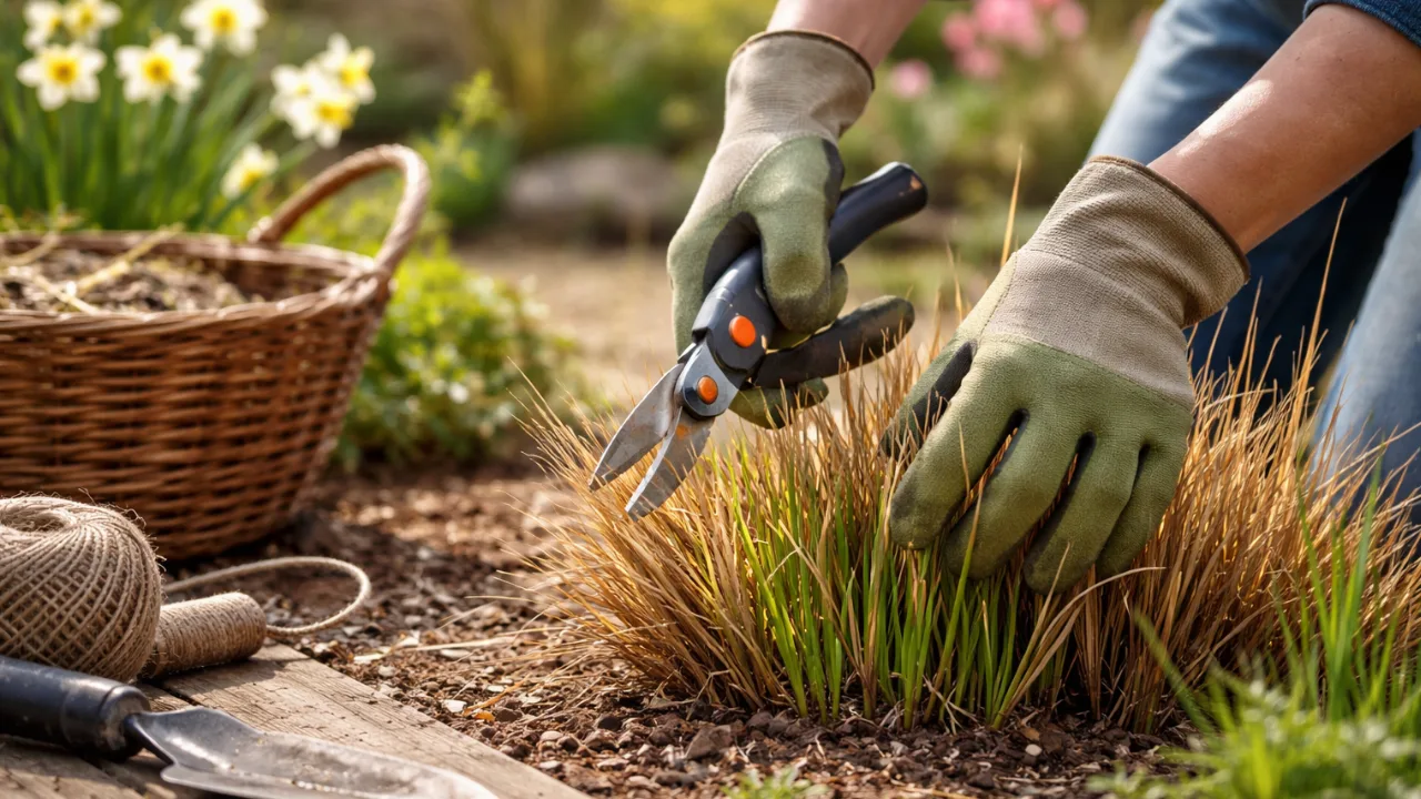 Gartenarbeiten im März: Stauden und Ziergräser werden fachgerecht zurückgeschnitten