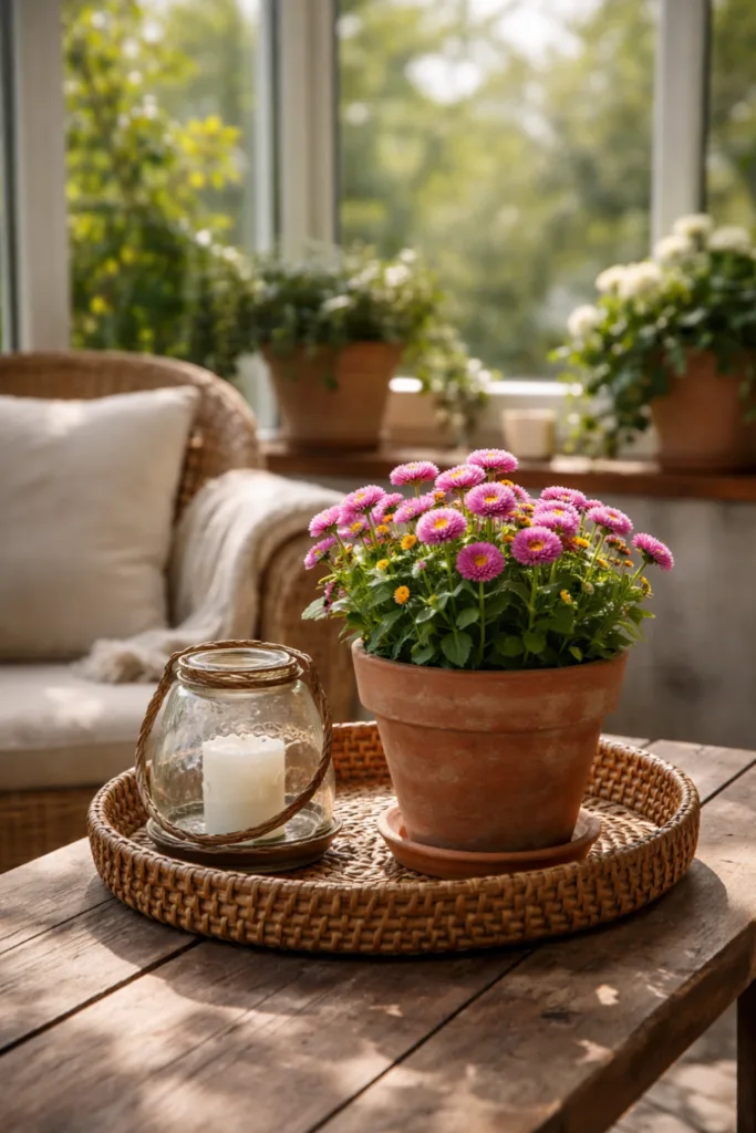 5 Deko-Ideen, die deinen Wintergarten im April sofort aufwerten Wintergarten Deko im April mit natürlichem Licht, Pflanzen und ruhiger Sitzgruppe